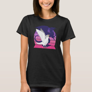 Camiseta Retro Loro I Dragon I Gritando Budgie Blanca 1
