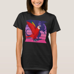 Camiseta Retro Loro I Dragon I Grito Scarlet Macaw