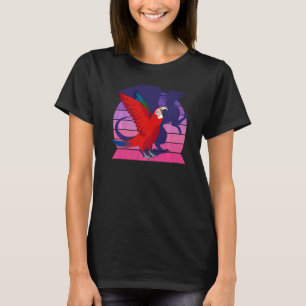 Camiseta Retro Loro I Dragon I Grito Verde Ala Mac