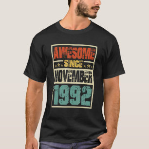 Camiseta Retro Los Hombres De 30 Años Ilustrantes Desde Nov