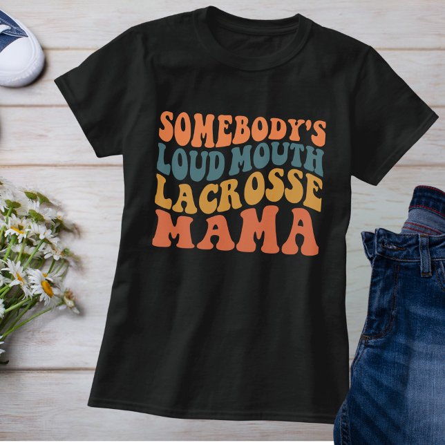 Camiseta Retro Loud Mouth Lacrosse Mama (Subido por el creador)