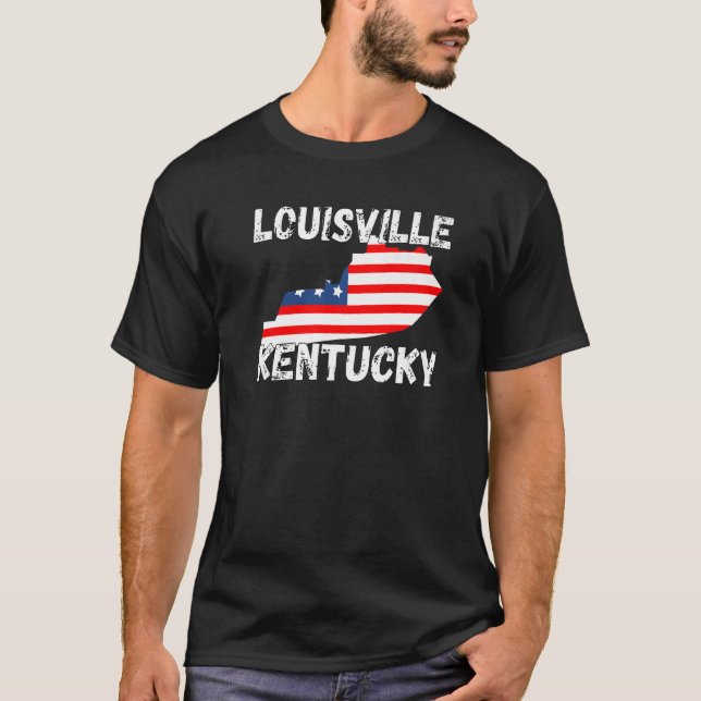 Camiseta Retro Louisville KY Kentucky City Apparvenir (Anverso)