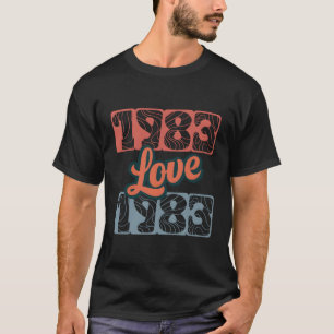 Camiseta Retro Love 1983 Original Edition Class Perfect Leg