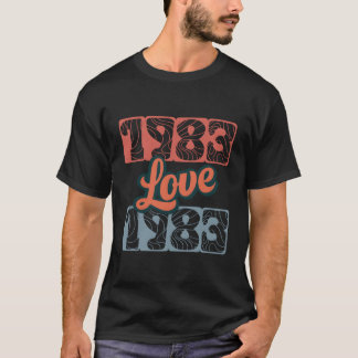 Camiseta Retro Love 1983 Original Edition Class Perfect Leg