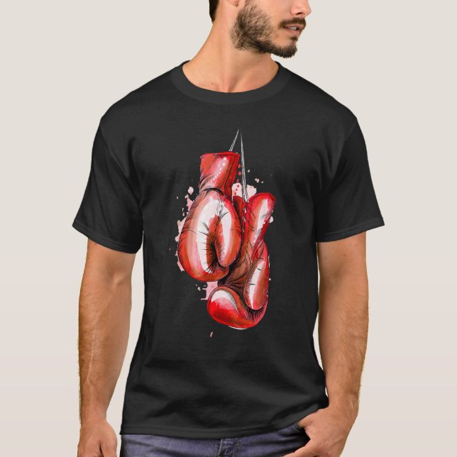 Camiseta Retro Love Red Boxing Glove Boxer 2022 (Anverso)