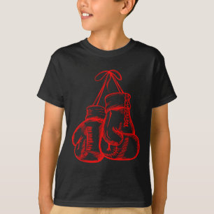 Camiseta Retro Love Red Boxing Glove Gifts Boxer Gift