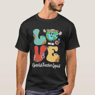 Camiseta Retro Love World Earth Day 2023 Plaza de profesore