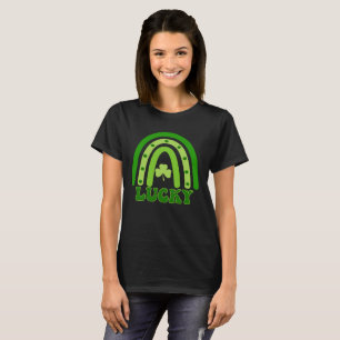Camiseta Retro Lucky Shamrock Arcoíris St. Patrick’s 