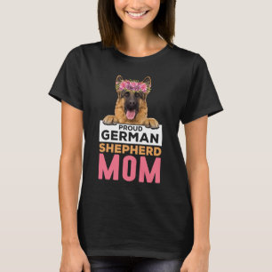 Camiseta Retro Madre Pastora Alemana Madre Perro Madre Masc