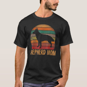 Camiseta Retro Madre Pastora Alemana Madre Perro Madre Masc