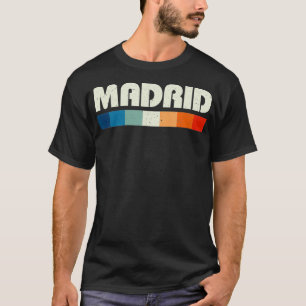 Camiseta Retro Madrid España Vintage de los 80