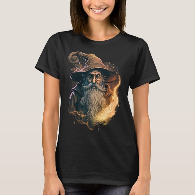 Camiseta Retro Magical Wizard Fantasy (Anverso)