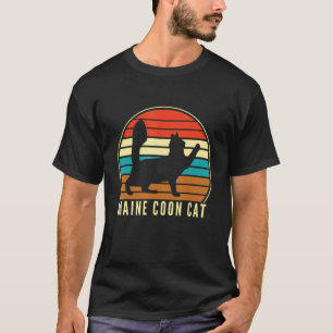 Camiseta Retro Maine Coon Cat Kitten Cat