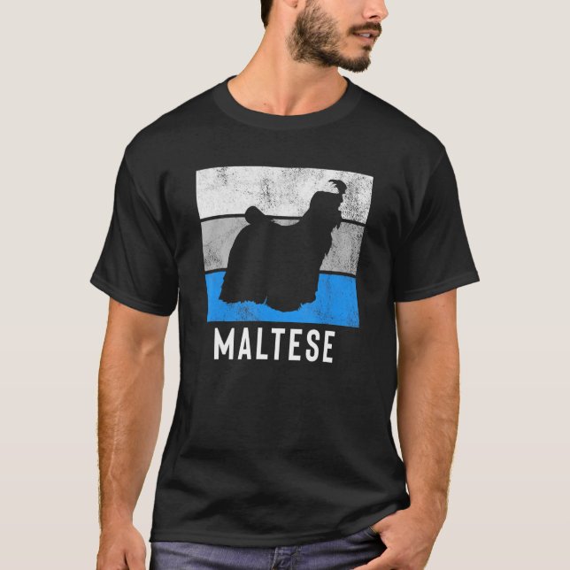 Camiseta Retro maltés (Anverso)