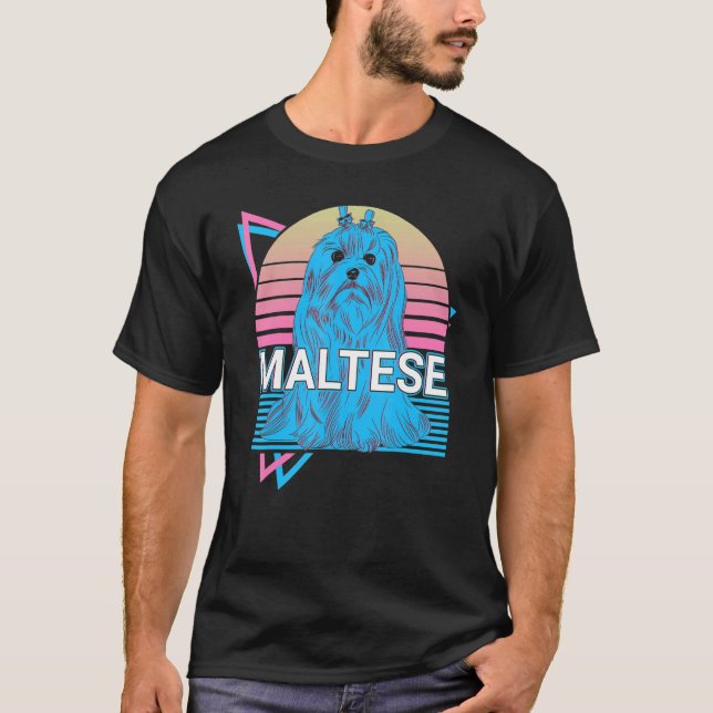 Camiseta Retro maltés (Anverso)