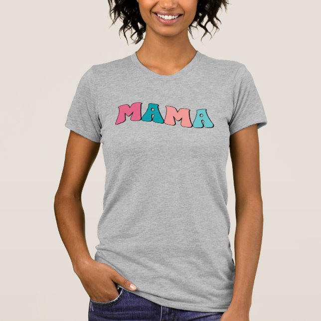 Camiseta Retro mamá (Anverso)