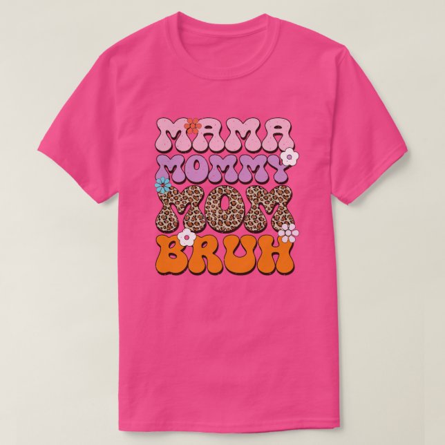 Camiseta Retro mamá 3 (Diseño del anverso)