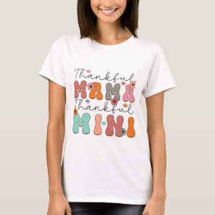 Camiseta Retro Mama Agradecida Mini Agradecida - Otoño