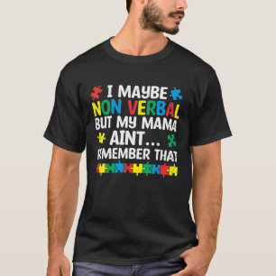 Camiseta Retro Mama Amor de Madre Autista no Verbal Autismo