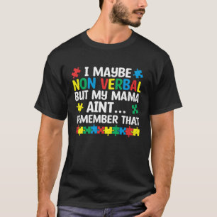 Camiseta Retro Mama Amor de Madre Autista no Verbal Autismo