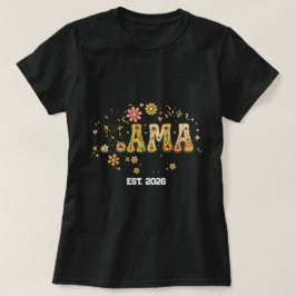 Camiseta Retro Mama Floral - Groovy Vintage de los