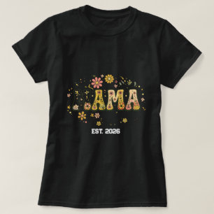 Camiseta Retro Mama Floral - Groovy Vintage de los