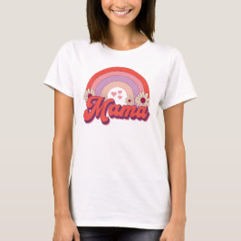 Camiseta Retro Mama Rainbow