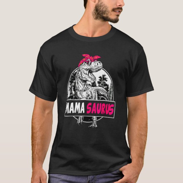 Camiseta Retro Mamasaurus Rex Dinosaur Mama Saurus Family M (Anverso)