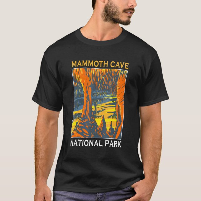 Camiseta Retro Mammoth Cave National Park Outdoor Hike Souv (Anverso)