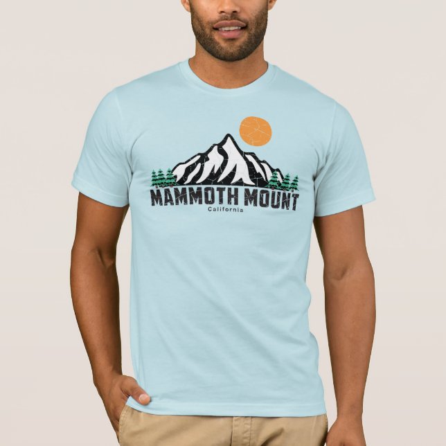 Camiseta Retro Mammoth Mountain Ski Sunset (Anverso)