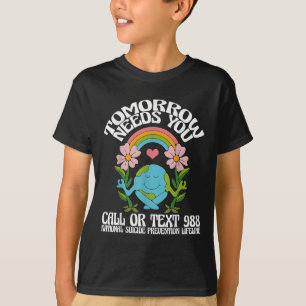 Camiseta Retro Mañana te necesita 988 Prevención del suicid