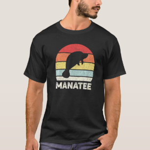 Camiseta Retro Manatí Amante Manatí Animal Vintage
