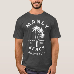 Camiseta Retro Manly Beach Original Australia Gráfico