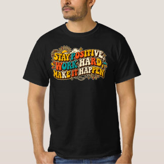 Camiseta Retro Mantén Positivo