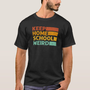 Camiseta Retro Mantener Homescolar Rara Vintage Homeschool