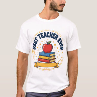 Camiseta Retro Manzana Mejor Profesor de Todos los