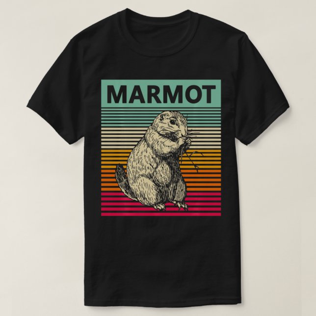 Camiseta Retro Marmot Vintage Marmot (Diseño del anverso)