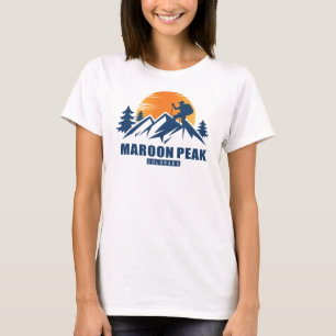 Camiseta Retro Maroon Peak Hike