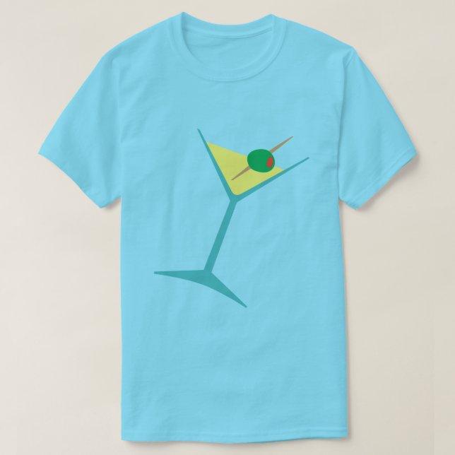 Camiseta Retro Martini T-Shirt (Diseño del anverso)