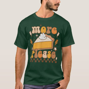 Camiseta Retro Más Por Favor Calabaza Pie Caer Temporada De