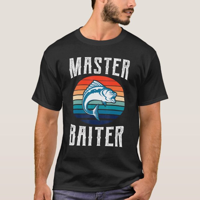 Camiseta Retro Master Baiter Bass Vintage Pescado (Anverso)