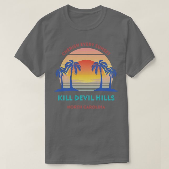 Camiseta Retro Matar A Devil Hills Beach Apreciar Cada Suns (Diseño del anverso)