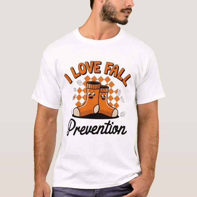 Camiseta Retro Me Encanta La Prevención De Caídas Terapia F (Anverso)