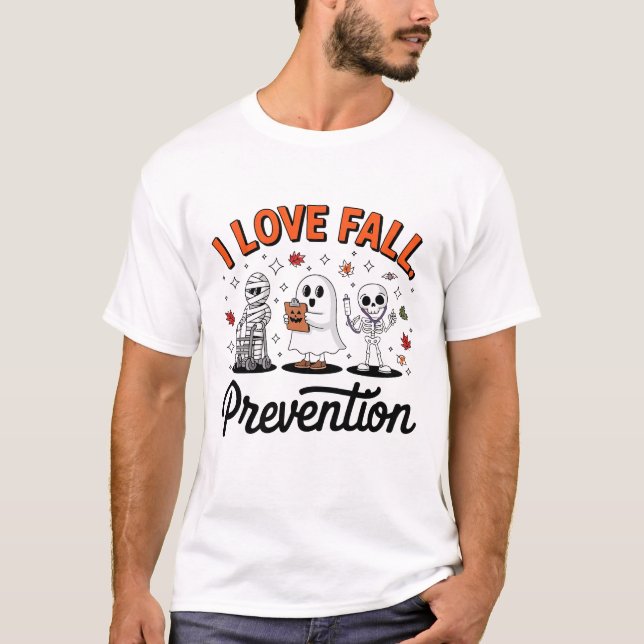 Camiseta Retro Me Encanta La Prevención De Caídas Terapia F (Anverso)