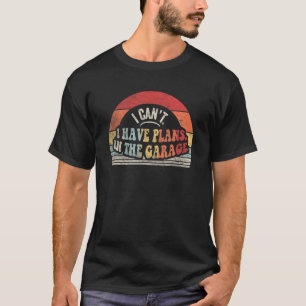 Camiseta Retro mecánico de coches no puedo tener planes en 