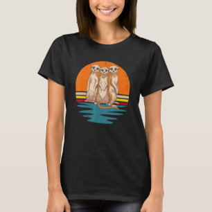Camiseta Retro Meerkats Africa Safari Animal Meerkat