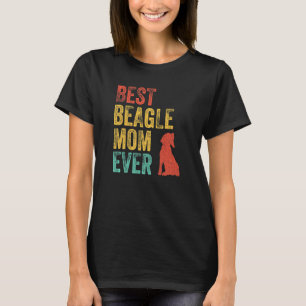 Camiseta Retro Mejor Beagle Mamá Jamás Mama Dueño De Perro