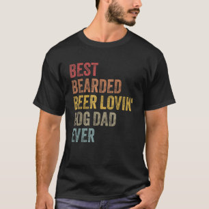 Camiseta Retro Mejor Cerveza Con Cabello Que Ama A Perro Pa