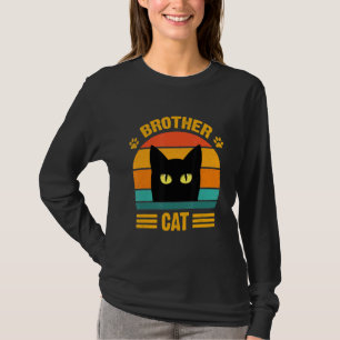 Camiseta Retro Mejor Gato Hermano Estilo Retro Cat 4