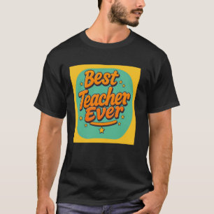 Camiseta Retro Mejor Maestro Alguna Vez Agradecimiento Del 